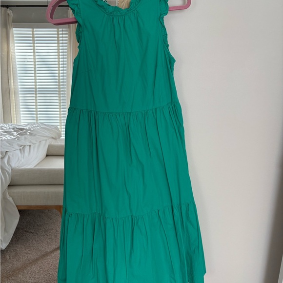 J. Crew Teal Ruffle Detail Dress - Picture 2 of 5